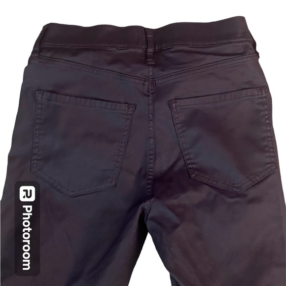 Express Mid Rise Dark Purple Coated Stretch Skinny Jeans Size 6L - Picture 4 of 5